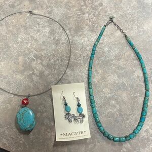 Turquoise and sterling silver